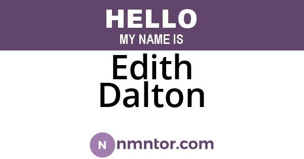 Edith Dalton