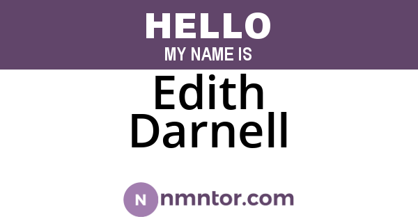 Edith Darnell