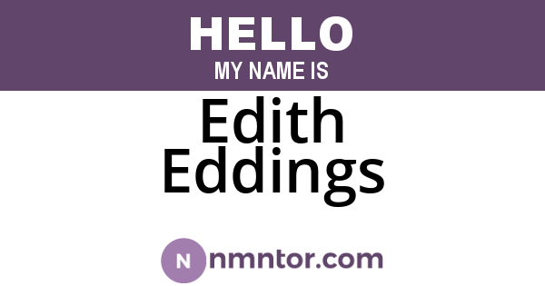 Edith Eddings