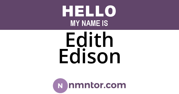 Edith Edison