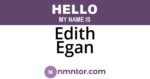 Edith Egan