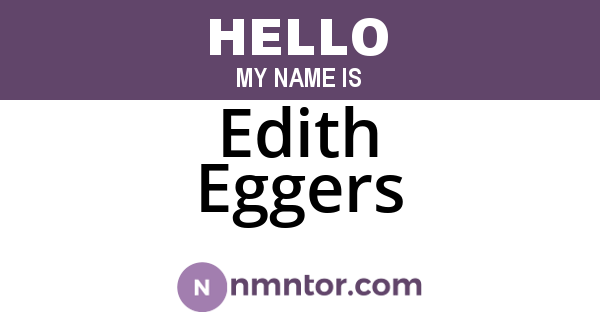 Edith Eggers