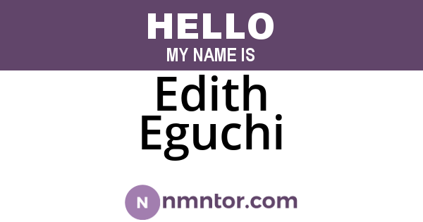 Edith Eguchi