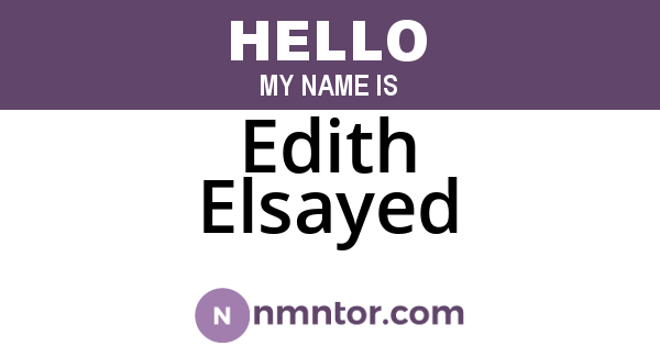 Edith Elsayed