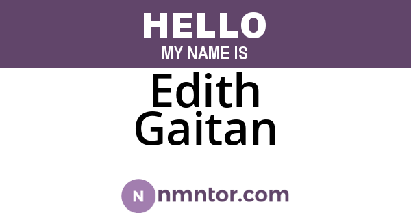 Edith Gaitan