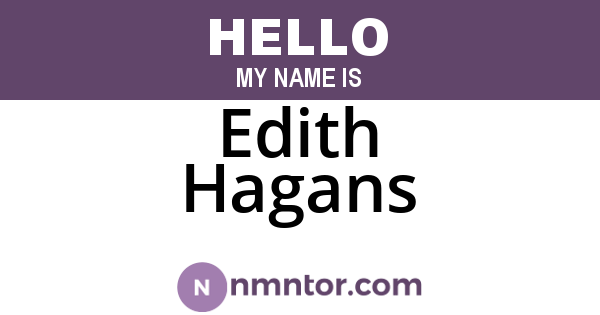 Edith Hagans