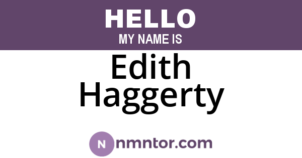 Edith Haggerty