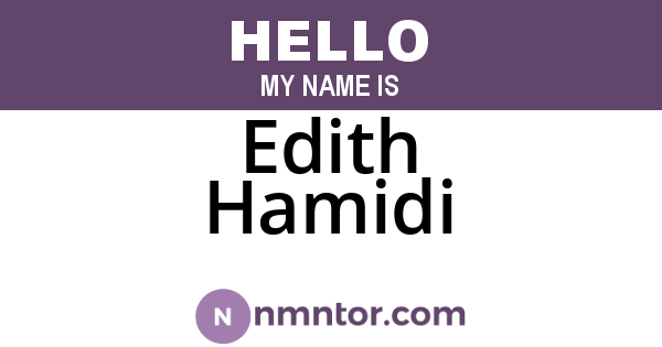 Edith Hamidi