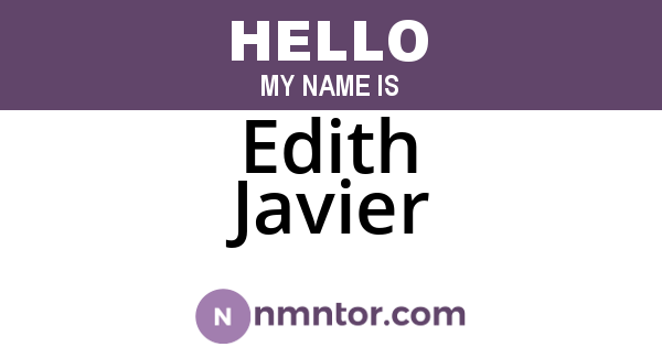 Edith Javier