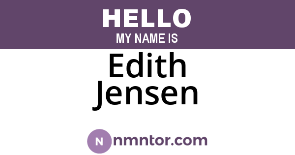 Edith Jensen