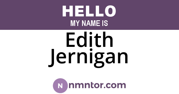 Edith Jernigan