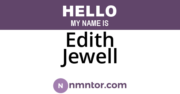 Edith Jewell