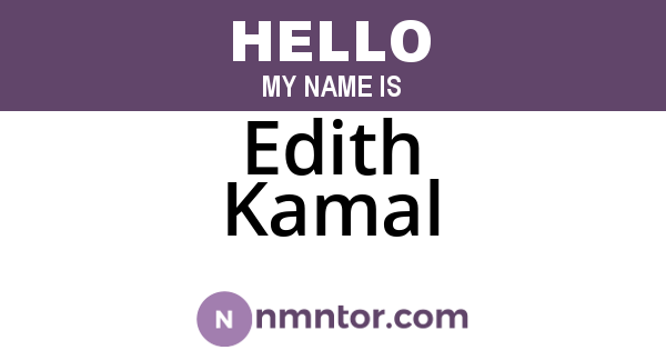 Edith Kamal