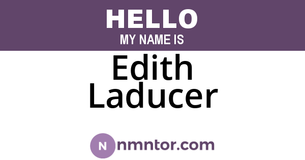 Edith Laducer
