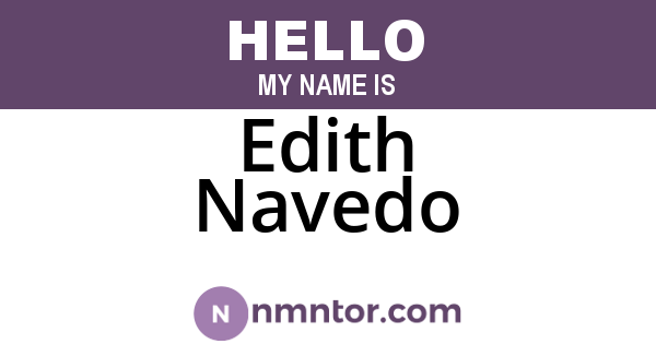 Edith Navedo