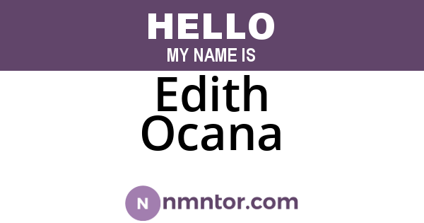 Edith Ocana