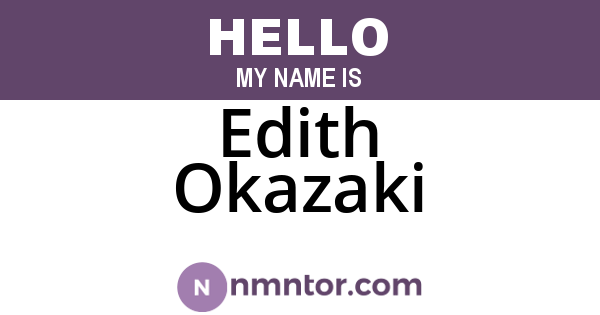 Edith Okazaki