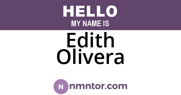 Edith Olivera