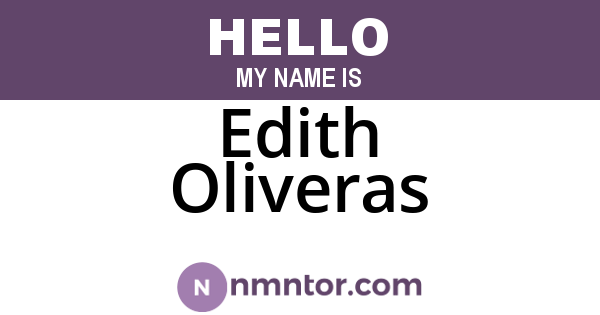 Edith Oliveras