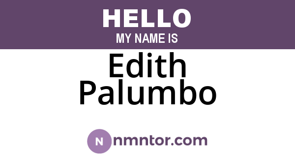 Edith Palumbo