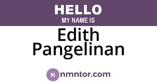 Edith Pangelinan