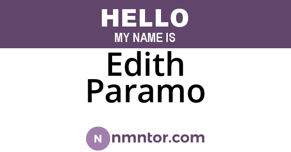 Edith Paramo
