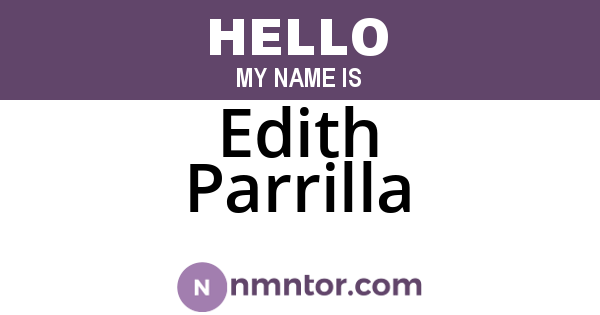 Edith Parrilla