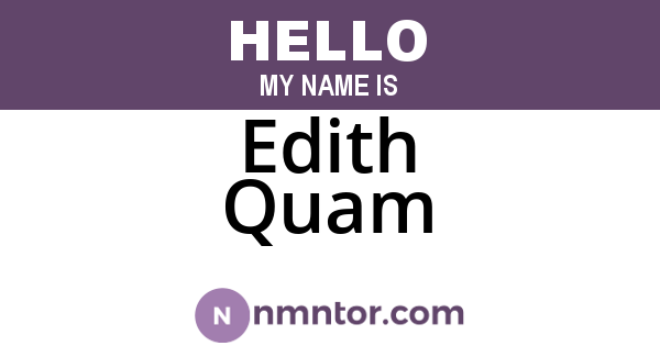 Edith Quam