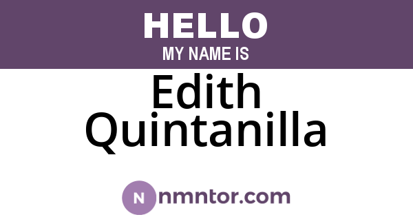 Edith Quintanilla