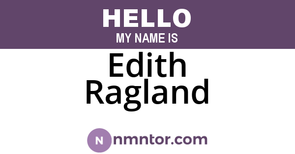 Edith Ragland