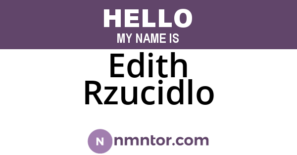 Edith Rzucidlo