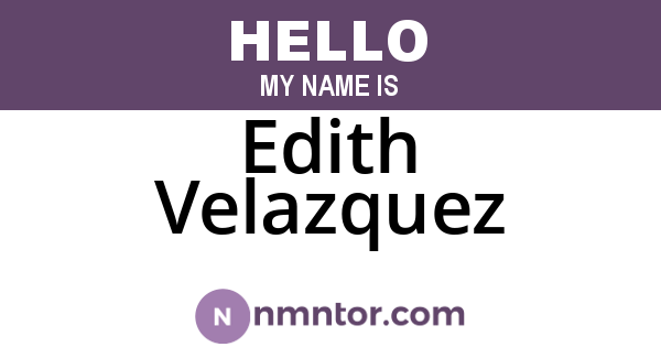 Edith Velazquez