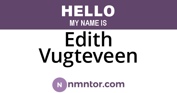 Edith Vugteveen