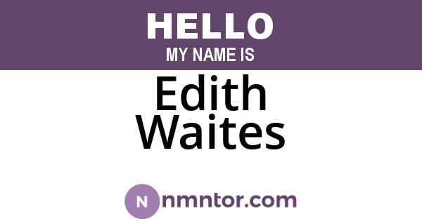 Edith Waites