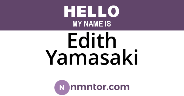 Edith Yamasaki