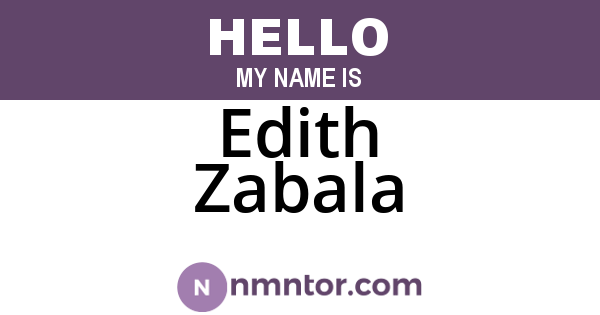 Edith Zabala