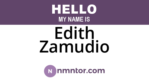 Edith Zamudio