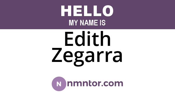 Edith Zegarra