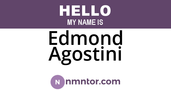 Edmond Agostini