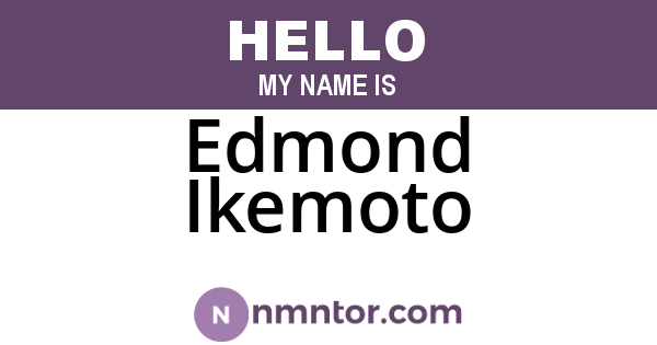 Edmond Ikemoto
