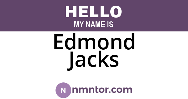 Edmond Jacks