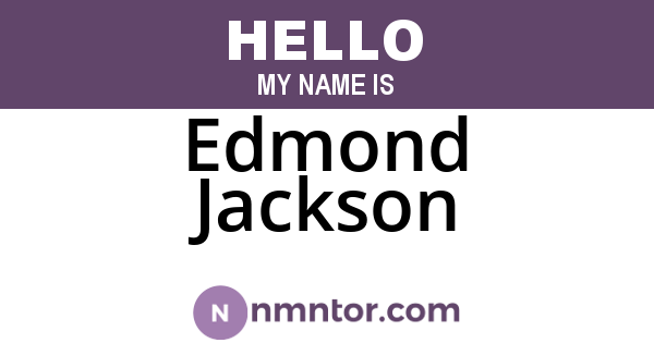 Edmond Jackson