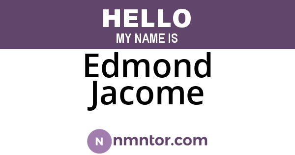 Edmond Jacome