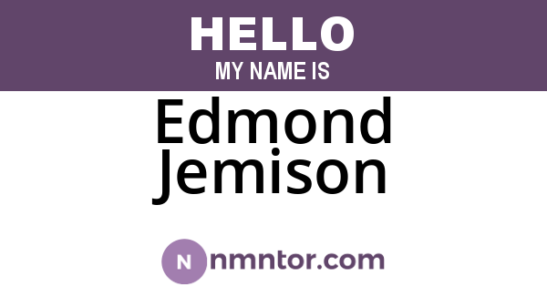 Edmond Jemison