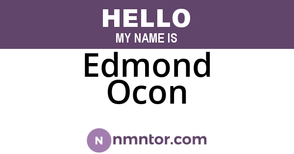 Edmond Ocon