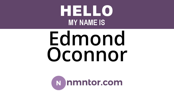 Edmond Oconnor