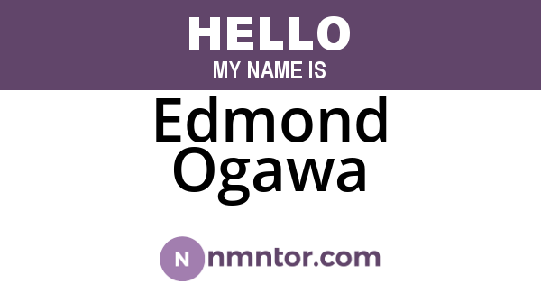 Edmond Ogawa