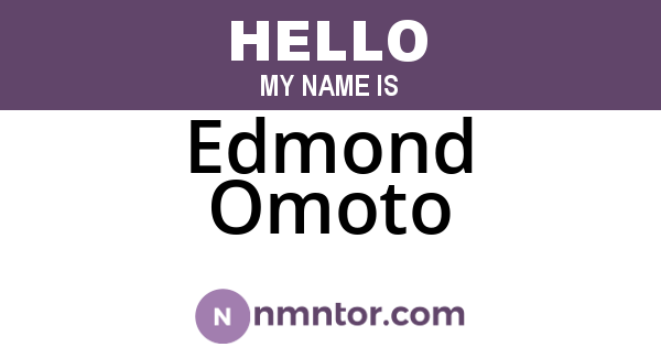 Edmond Omoto
