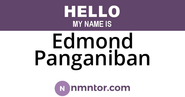 Edmond Panganiban