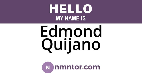 Edmond Quijano